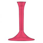 mini3 pieds verre plastique corail 