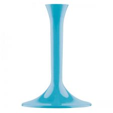 pieds verre plastique turquoise 