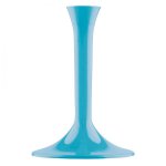 mini3 pieds verre plastique turquoise 