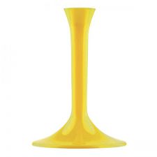 pieds verre plastique jaune 