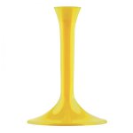 mini3 pieds verre plastique jaune 