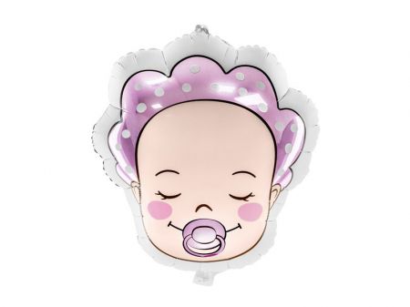 ballon aluminium baby girl rose 