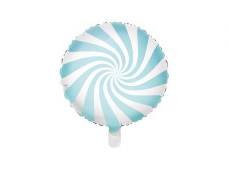 ballon helium aluminium candy bleu clair 