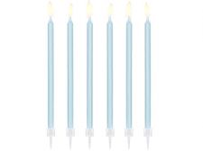 bougies d anniversaire bleu clair 