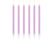 bougies d anniversaire lilas clair 