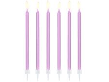 bougies d anniversaire lilas clair 