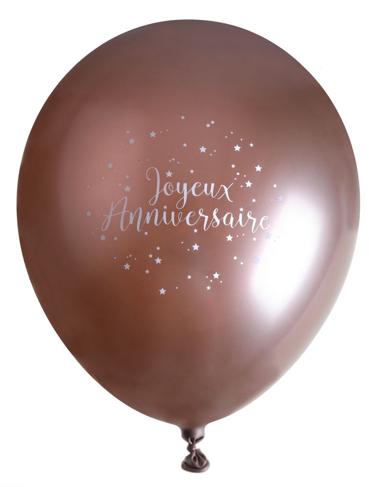 Ballon Anniversaire rose gold