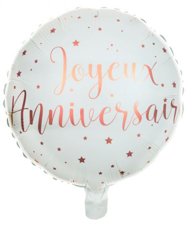 ballon alu anniversaire rose gold 6238 0020 