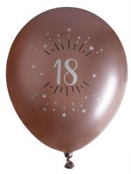 ballon age etincelant 18 ans rose gold 