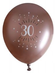 ballon age etincelant 30 ans rose gold 