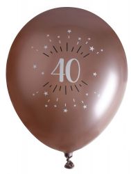 ballon age etincelant 40 ans rose gold 