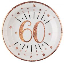 Serviettes 60 Ans Rose Joyeux Anniversaire