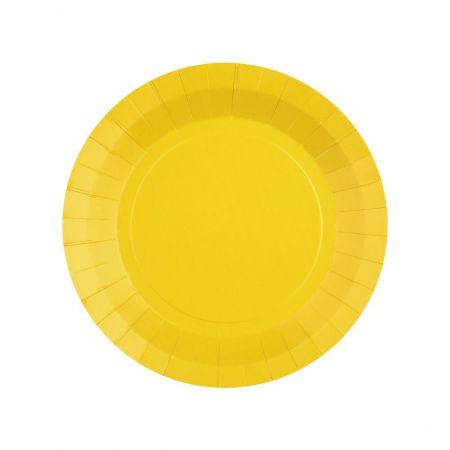 assiette rainbow 18 cm jaune 