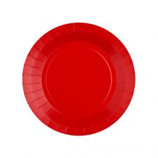 assiette rainbow 18 cm rouge 