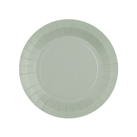 assiette rainbow 18 cm gris 