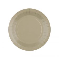 assiette rainbow 18 cm taupe 