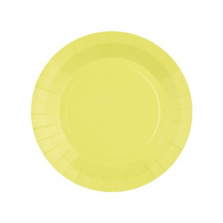 assiette rainbow 18 cm jaune citron 