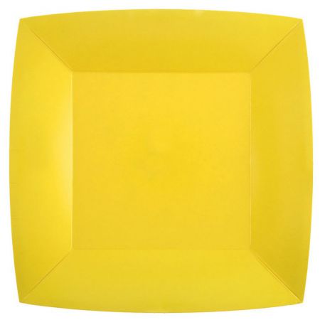 assiette rainbow 23cm jaune 