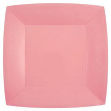 assiette rainbow 23cm rose 