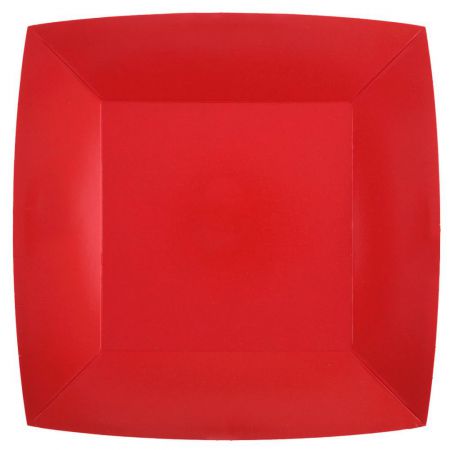 assiette rainbow 23cm rouge 