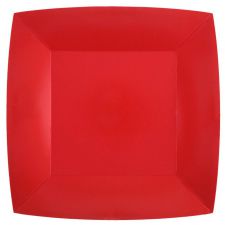 assiette rainbow 23cm rouge 