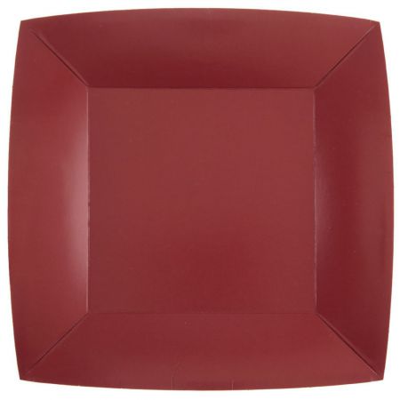 assiette rainbow 23cm bordeaux 