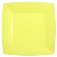 assiette rainbow 23cm jaune citron 