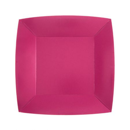 assiette rainbow 18cm fuchsia 