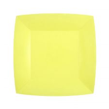 assiette rainbow 18cm jaune citron 