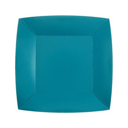 assiette rainbow 18cm bleu aqua 