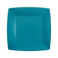 assiette rainbow 18cm bleu aqua 