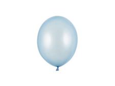 ballon 12cm metallise baby blue 