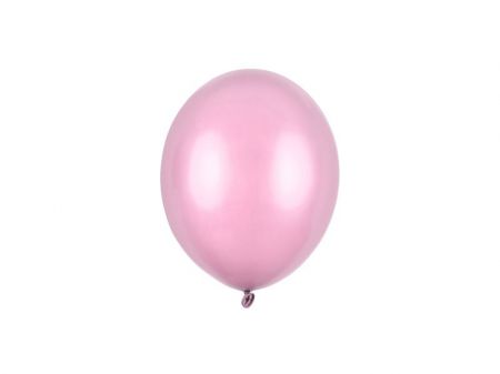 ballon 12cm metallise rose candy 