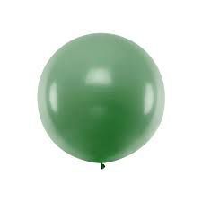 ballon rond 1m vert fonce 