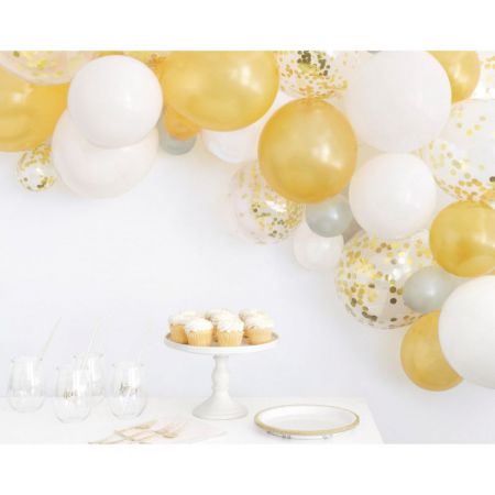 kit de 40 ballons ballons latex avec confettis pour arche a ballons