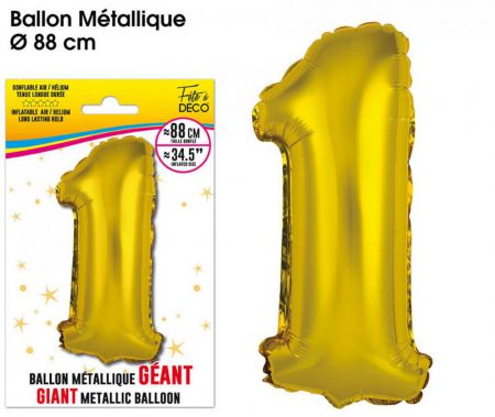ballon geant metallique or 1 