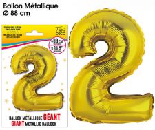 ballon geant metallique or 2 