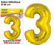 ballon geant metallique or 3 