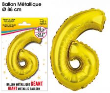 ballon geant metallique or 6 
