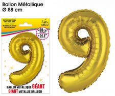 ballon geant metallique or 9 