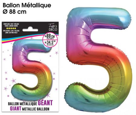 ballon geant multicolore 5 