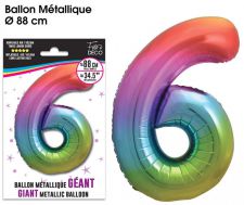ballon geant multicolore 6 