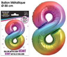 ballon geant multicolore 8 