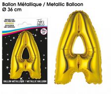 ballon metallique gold lettres a 