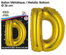 ballon metallique gold lettres d 