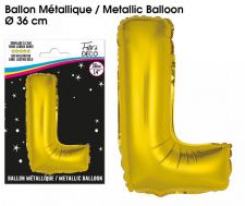 ballon metallique gold lettres l 