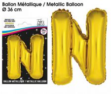 ballon metallique gold lettres n 