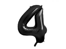 ballon alu chiffre 4 noir 