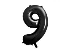 ballon alu chiffre 9 noir 