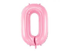 ballon alu chiffre 0 rose 